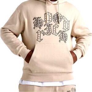 Hoodrich Men's Hoodrich Oxford Tan Crown Pullover Hoodie Size M